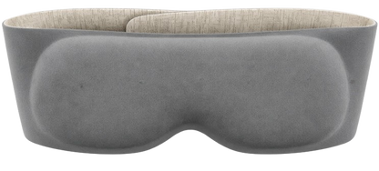 Gray weighted sleep mask front view